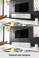 HOME AFFAIRE Lowboard D Weiß Hochglanz Modernes TV-Board Bild 3