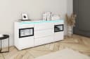 HOME AFFAIRE Sideboard VERA Weiß Hochglanz Modern Bild 1