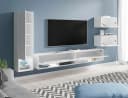 HOME AFFAIRE Wohnwand Amadeo Weiß Eiche Modern Bild 5
