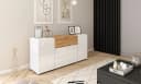 HOME AFFAIRE Sideboard BERLIN Weiß Matt Eichefarben Wotan Modern Bild 1