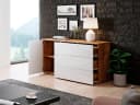 OTTO HOME Sideboard PARIS Weiß Eichefarben Modern Push-to-open Bild 4