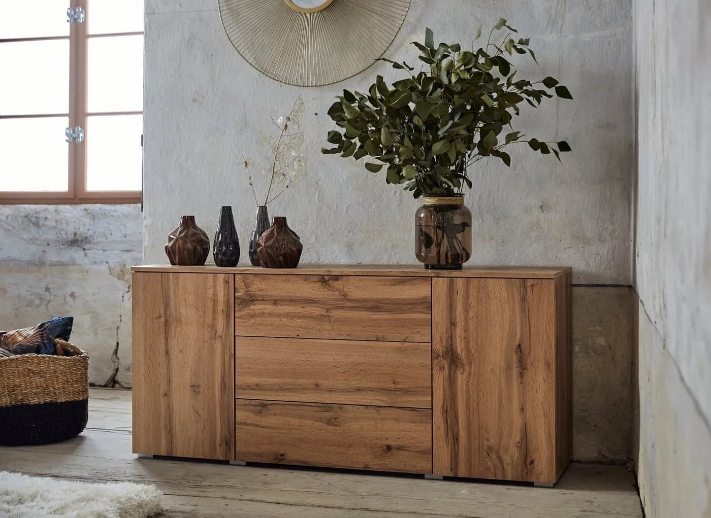 OTTO home Sideboard PARIS 150cm Eiche Modern Push-to-open - Bild 4