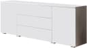 OTTO home Sideboard PARIS Weiß Matt/Hochglanz Push-to-open Bild 2