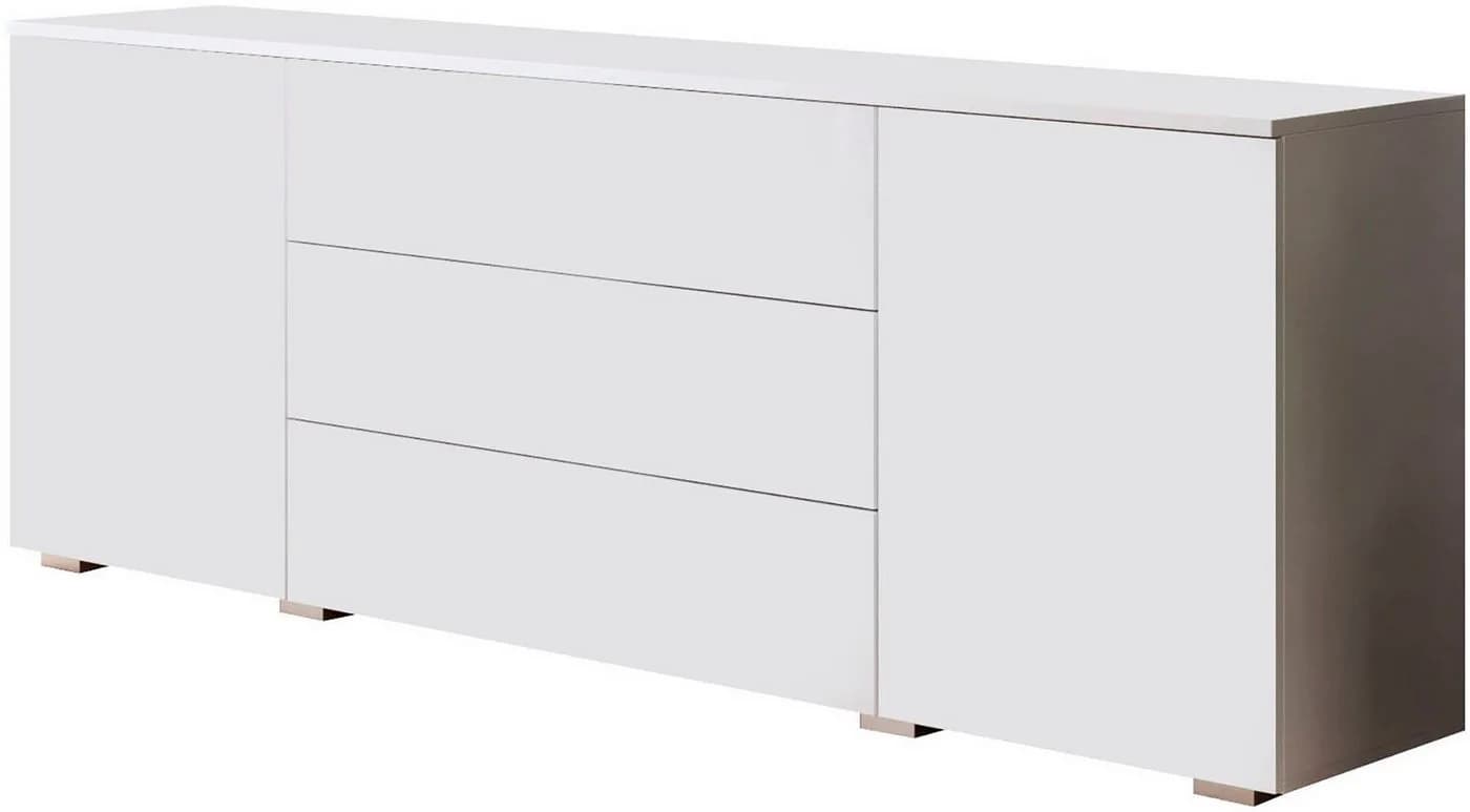 OTTO home Sideboard PARIS Weiß Matt/Hochglanz Push-to-open - Bild 2