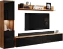 OTTO HOME Wohnwand PARIS Schwarz Kastanien Hochglanz Bild 2