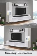 OTTO HOME Wohnwand PARIS Weiß Eichefarben wotan Modern Bild 5