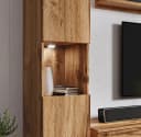 OTTO HOME Wohnwand PARIS Modern Grifflos Braun/Weiß Bild 5