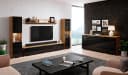 OTTO HOME Wohnwand PARIS Schwarz Kastanienbraun Hochglanz Bild 5