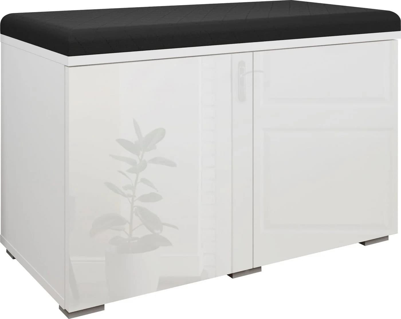 OTTO home Sitzbank Paris mit Sitzkissen Weiß Modern