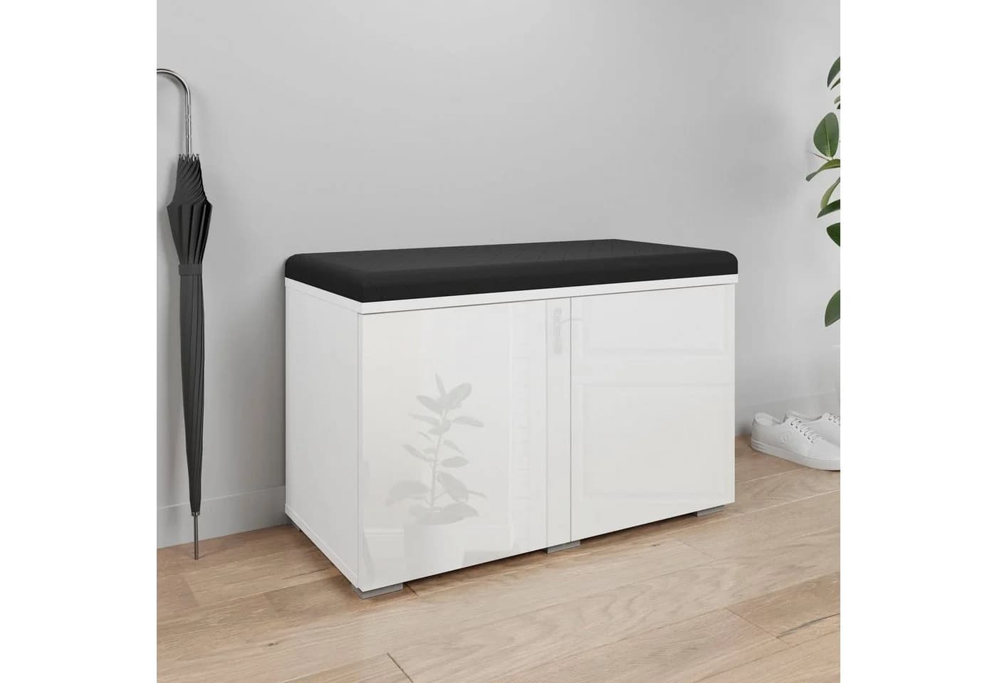 OTTO home Sitzbank Paris mit Sitzkissen Weiß Modern - Bild 2