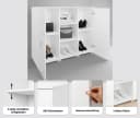 OTTO HOME Paris Schuhkommode Weiß Matt/Hochglanz Bild 3