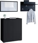 OTTO HOME Garderoben-Set PARIS TOKYO Schwarz mit Spiegel Bild 2