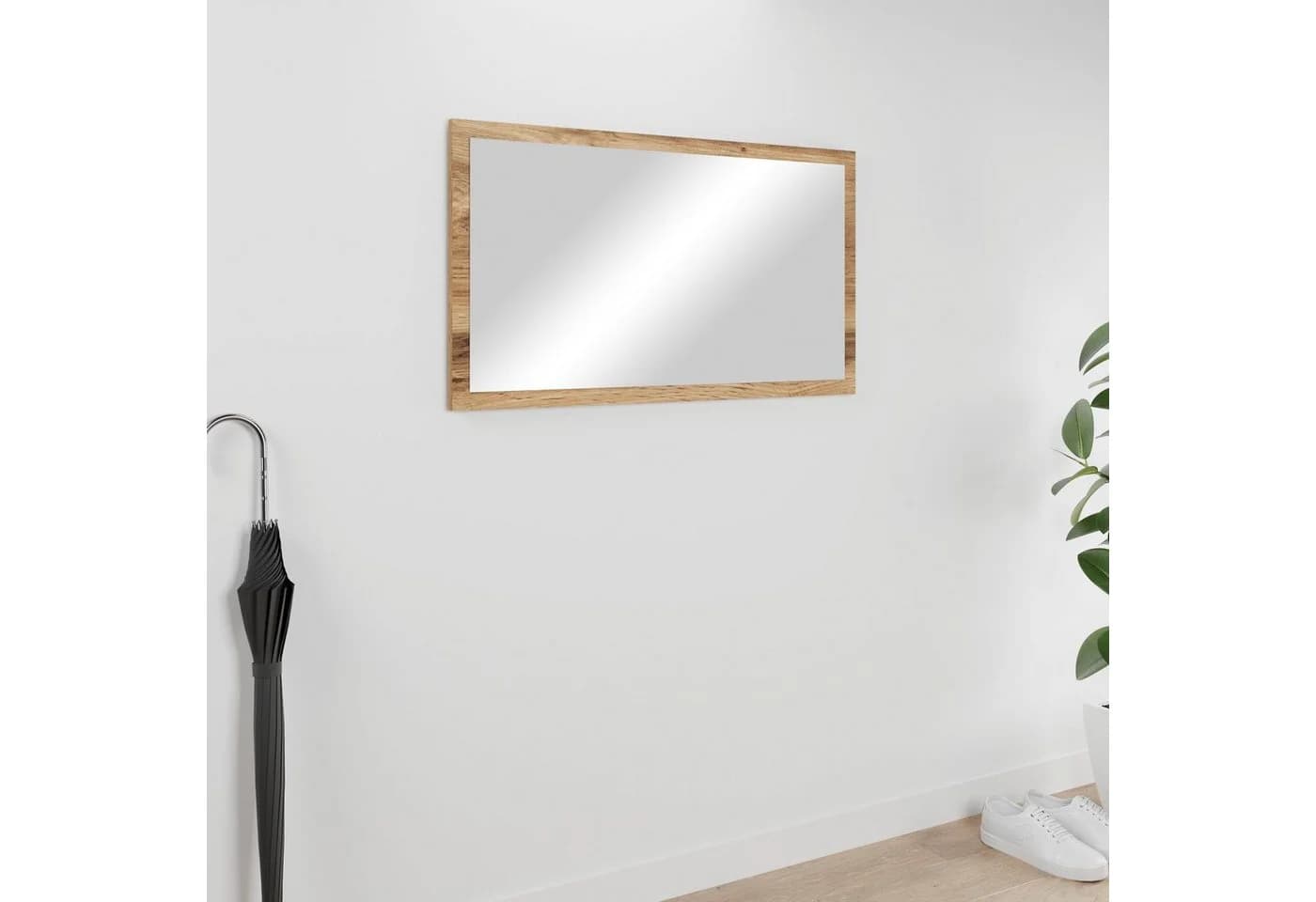 OTTO home Garderobenspiegel Paris Braun Holzwerkstoff