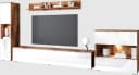 OTTO HOME Wohnwand PARIS Weiß Eichegrau Modern Bild 1