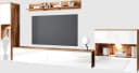 OTTO HOME Wohnwand PARIS Weiß Eichegrau Modern Bild 5
