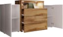 HOME AFFAIRE Sideboard URBAN III Weiß Eiche Wotan Modern Bild 4