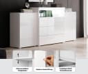 HOME AFFAIRE Sideboard URBAN III Braun Matt Holzoptik Bild 3