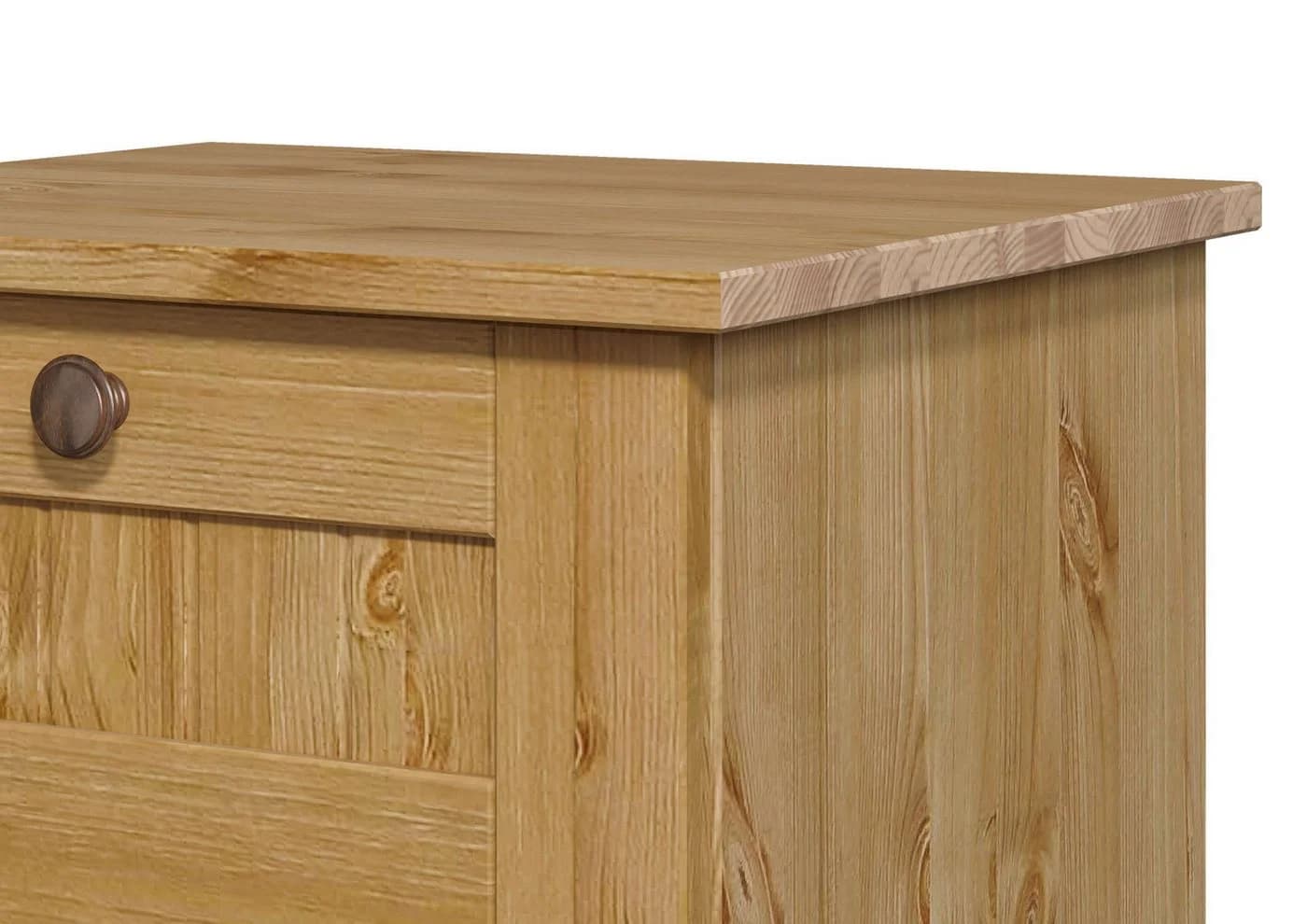 Nachtkommode OTTO HOME Juventus Massivholz Kiefer Beige - Bild 5