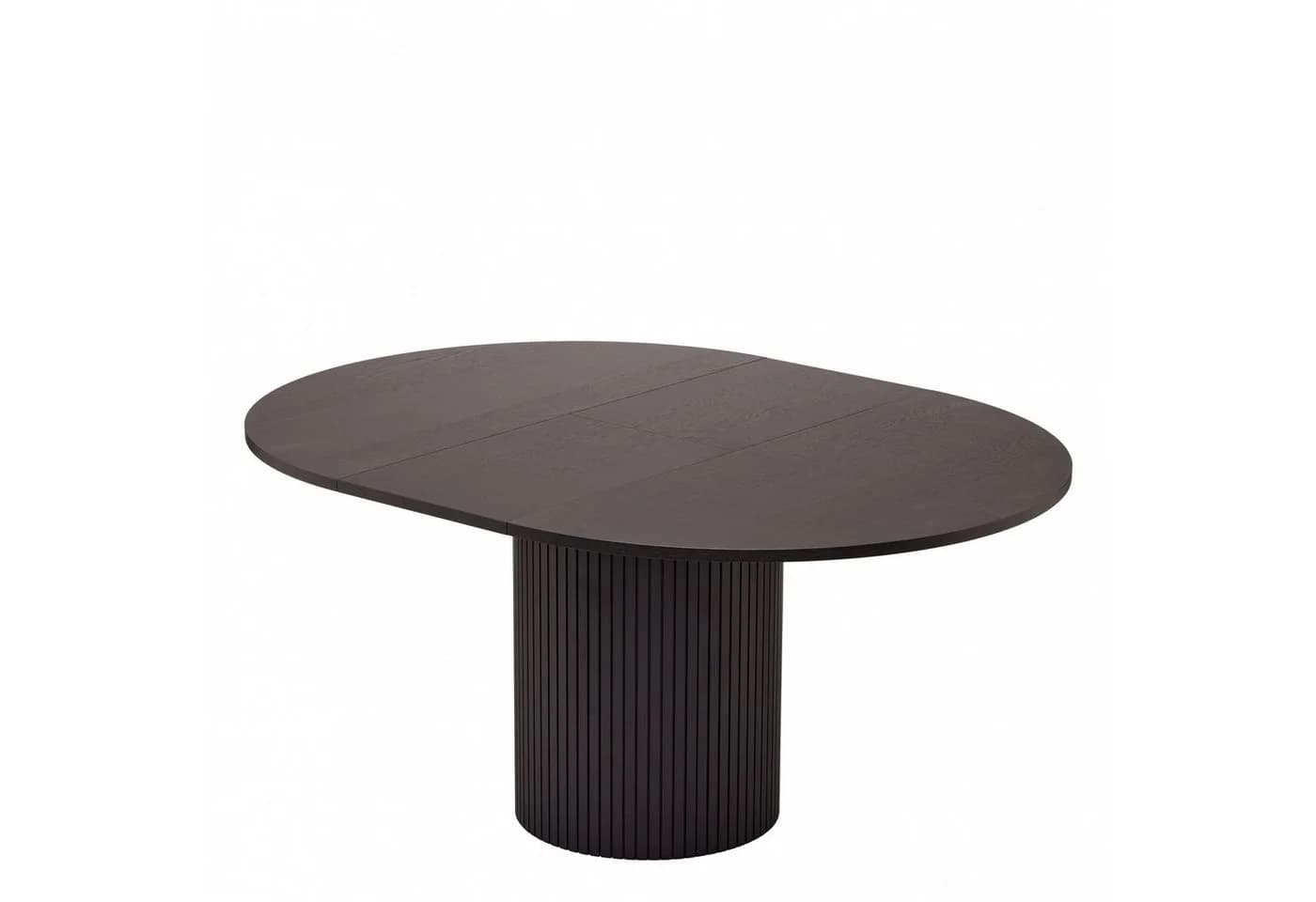 LeGer Home Esstisch TOSCANA Eiche Furnier Schwarz Ausziehbar