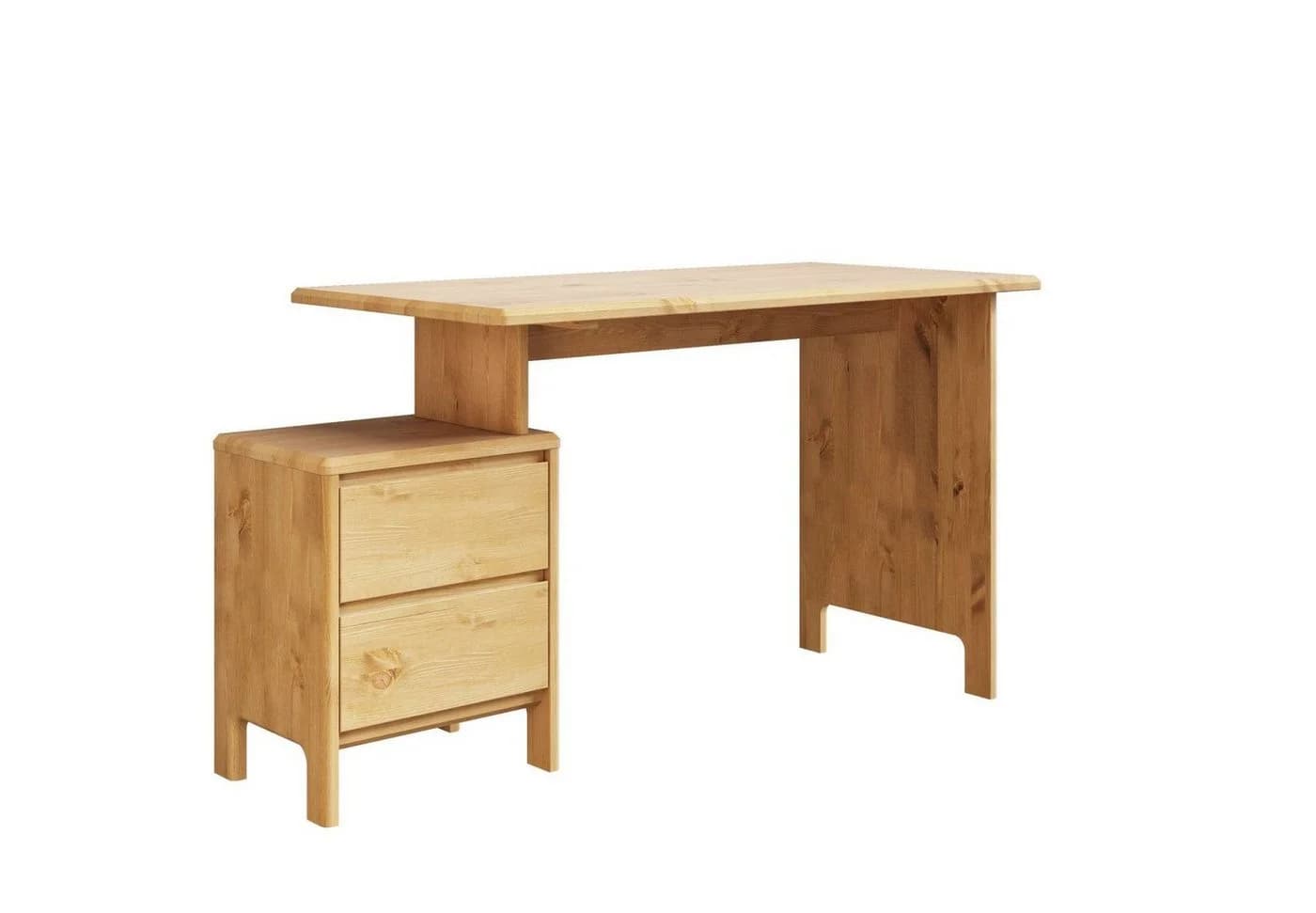 OTTO HOME Schreibtisch Luven Massivholz mit 2 Schubkästen - Bild 4