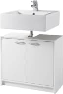 BASIC by Balculina Waschbeckenunterschrank Smash Weiß 2 Türen Bild 4