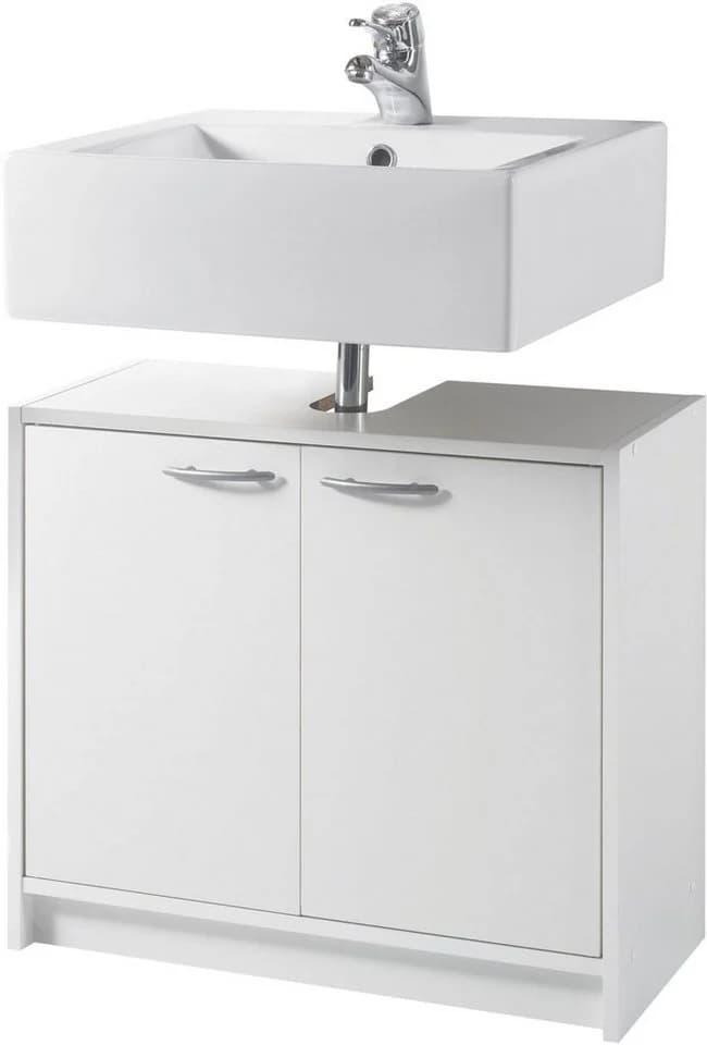 BASIC by Balculina Waschbeckenunterschrank Smash Weiß 2 Türen - Bild 4