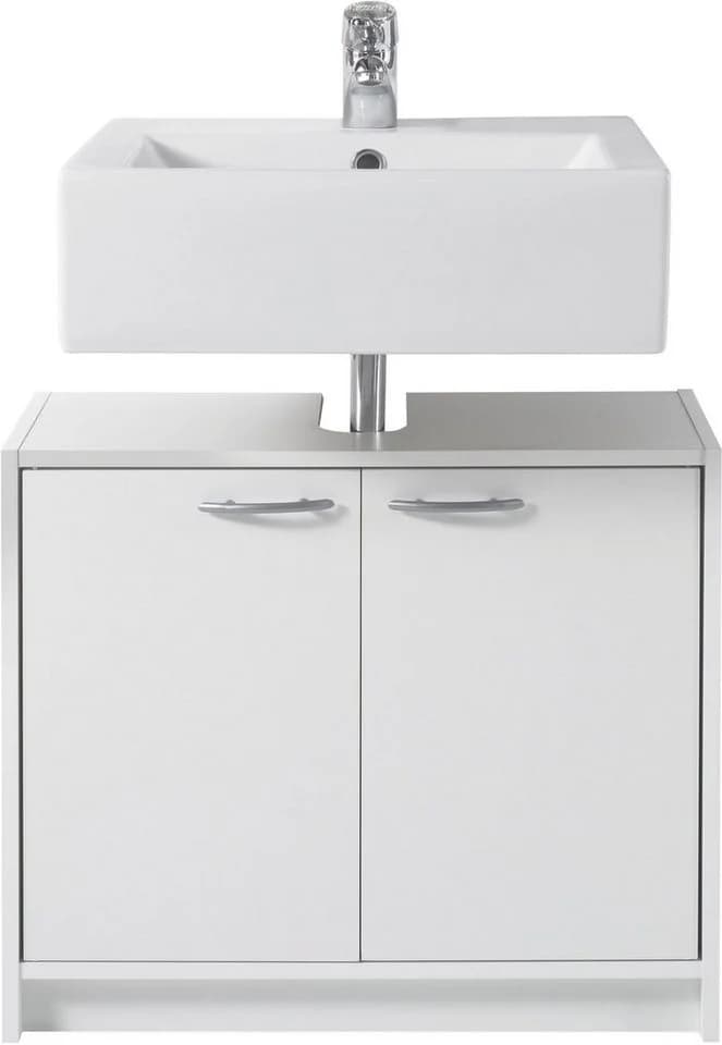 BASIC by Balculina Waschbeckenunterschrank Smash Weiß 2 Türen - Bild 5