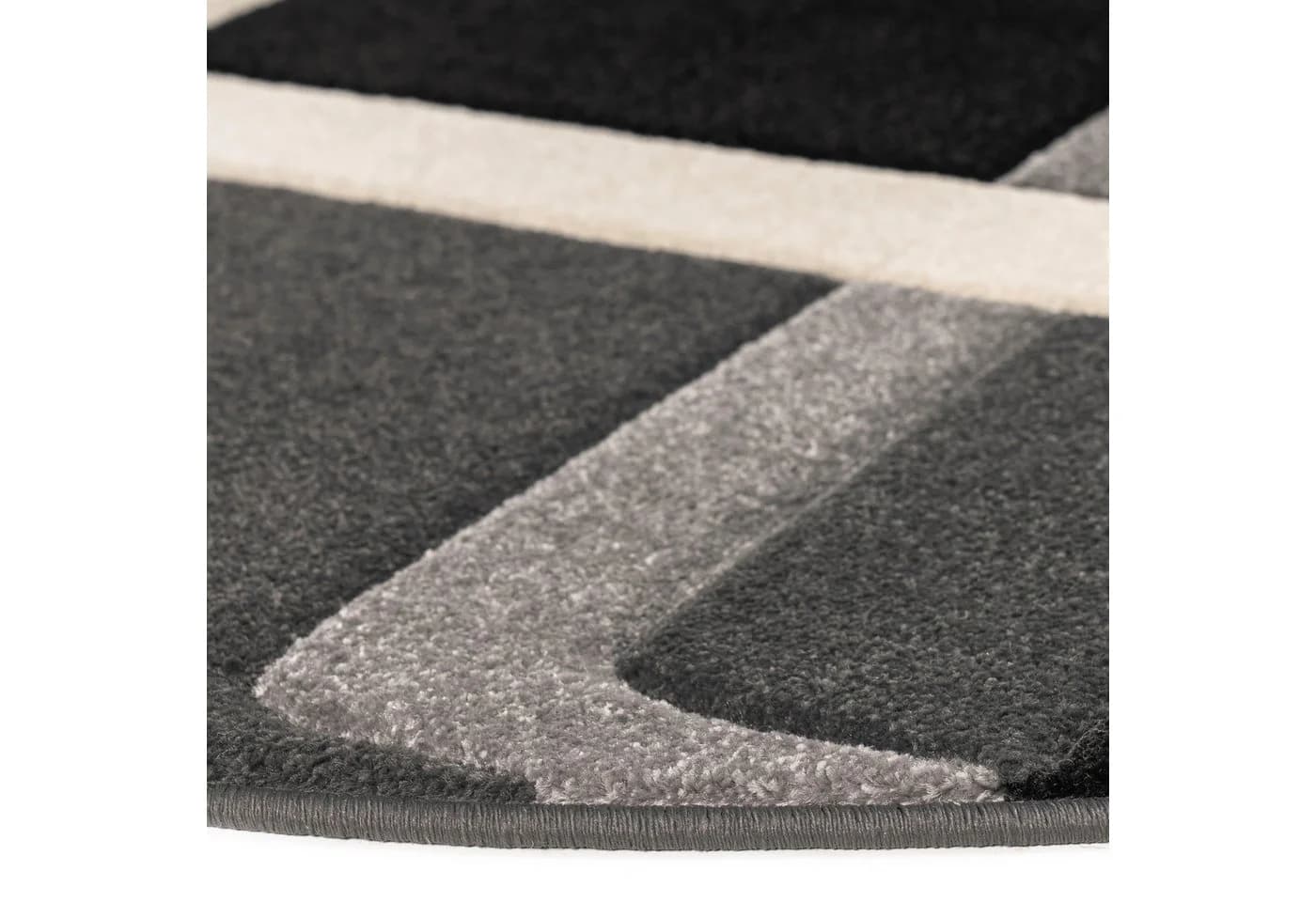 OTTO HOME Teppich Maxim Rund Schwarz 140cm Hoch-Tief-Effekt - Bild 4