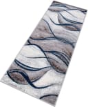 OTTO HOME Tritom Läufer Blau Modernes Wellenmuster Kurzflor Bild 2