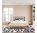 OTTO HOME Bettumrandung Tritom Blau 3-tlg. Modernes Wellenmuster Bild 1