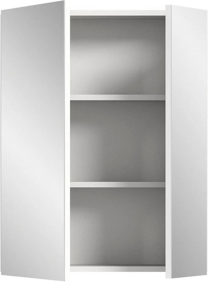 WELLTIME Spiegelschrank BIEL Weiß Hochglanz 2 Türen - Bild 4