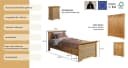 OTTO HOME Bett Rauna Landhausstil Kieferholz Natur Bild 3