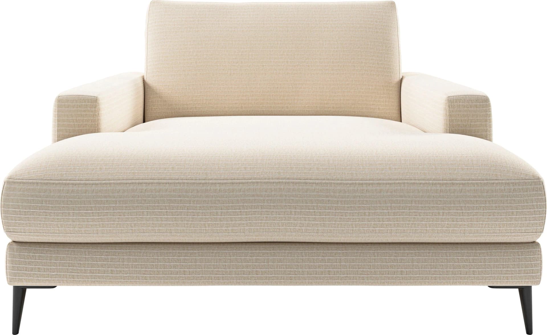 HOME AFFAIRE Chaiselongue Downtown Beige Polyester Lounge