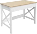 OTTO HOME Schreibtisch Silba Weiß Eichefarben 2 Schubladen Bild 2