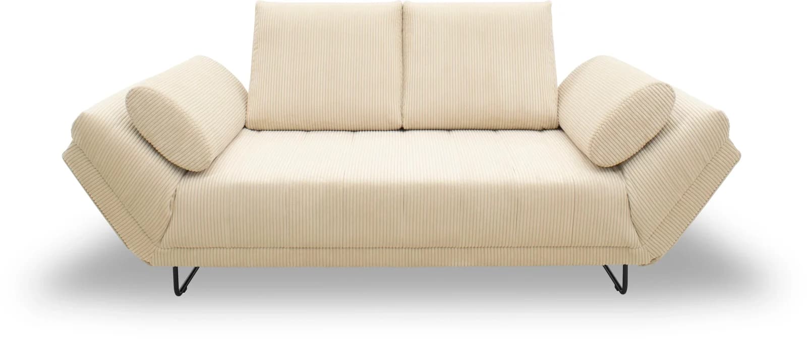 HOME AFFAIRE Schlafsofa Jadelyn mit Federkern und Cord-Bezug