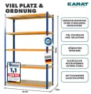 Kubus Schwerlastregal Lagerregal Blau-Orange Bild 1