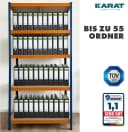 Kubus Schwerlastregal Lagerregal Blau-Orange Bild 5