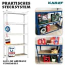 Kubus Schwerlastregal Weiß Lagerregal für Keller Bild 4