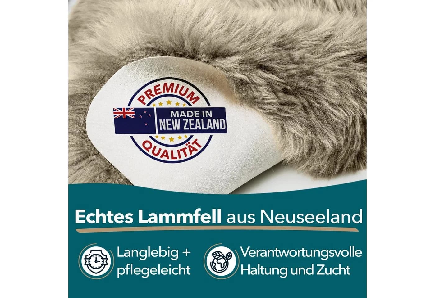 Kubus Fellteppich Echtfell Willow Echtfell