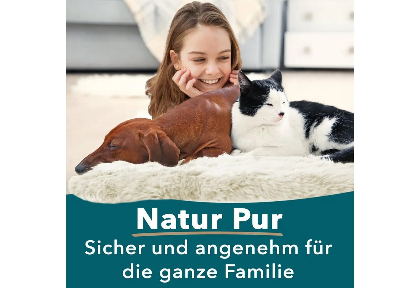 Kubus Fellteppich Echtfell Willow Beige Premium Schaffell - Bild 5