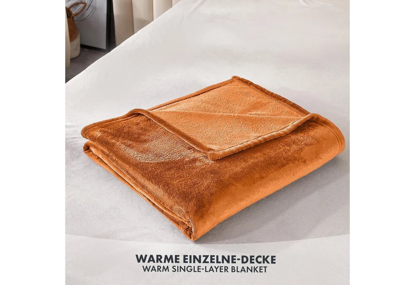 Kubus Wohndecke Charme Braun Flanell Kuscheldecke
