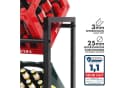 Kubus Flaschenkastenständer Yuki Schwarz Robust Bild 5
