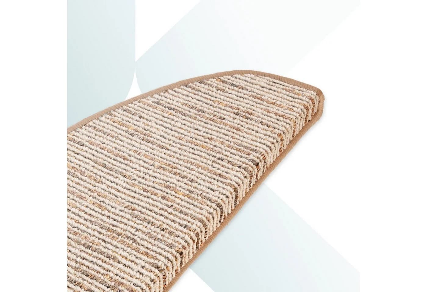 Kubus Stufenmatte Genf Beige Selbstklebend Umkettelt