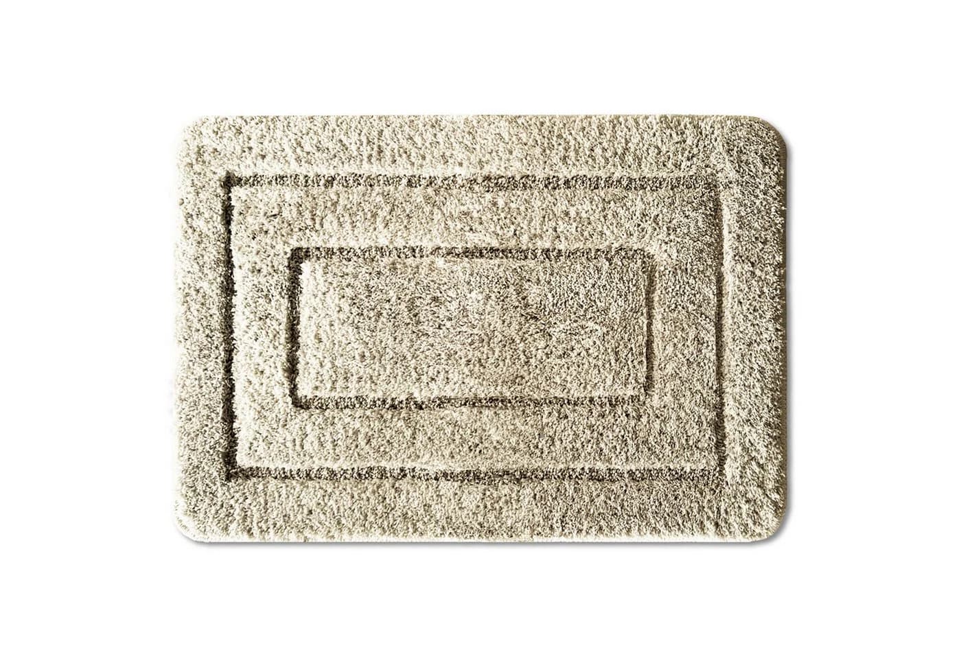 Kubus Badematte Atlas Rutschhemmend Polyester Beige - Bild 2