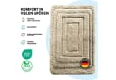 Kubus Badematte Atlas Rutschhemmend Polyester Beige Bild 5