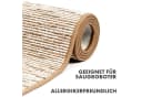 Kubus Teppich auf Maß Genf Moderner Wohnteppich Beige Braun Grau Bild 3