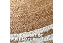 Kubus Jute Teppich Rund Handgewebt Naturteppich Mumbai Bild 1