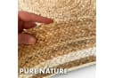 Kubus Jute Teppich Rund Handgewebt Naturteppich Mumbai Bild 3