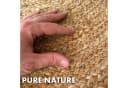 Kubus Jute-Teppich Rund Handgewebt Beige Naturteppich Bild 4