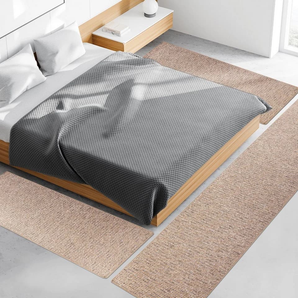 Kubus Bettumrandung Genf 3-teiliges Set Beige Polypropylen - Bild 2